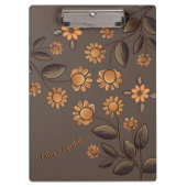 Porte-bloc Fleurs d'or (Devant)