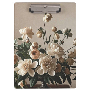 Porte-bloc Fleurs élégantes vintage délicates et douces