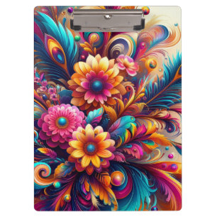 Porte-bloc Fleurs et Plumes
