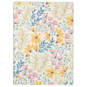 Porte-bloc Fleurs Jaune Bleu Clair (Dos)
