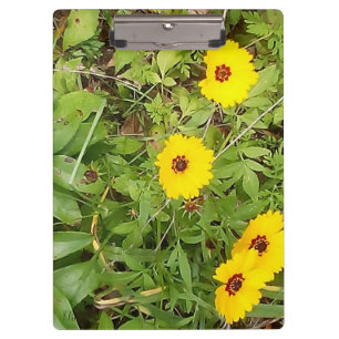 Porte-bloc Fleurs jaunes