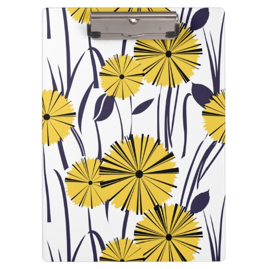 Porte-bloc Fleurs jaunes (Devant)