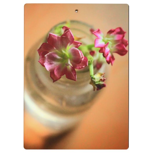 Porte-bloc Fleurs Magenta (Dos)