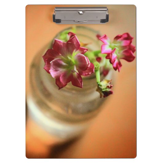 Porte-bloc Fleurs Magenta (Devant)