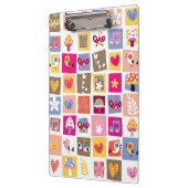 Porte-bloc fleurs mignonnes, oiseaux, motif de carrés de (Gauche)