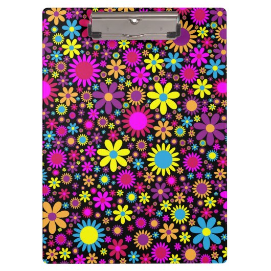 Porte-bloc Fleurs psychédéliques dynamiques en Bloom-67566 (Devant)