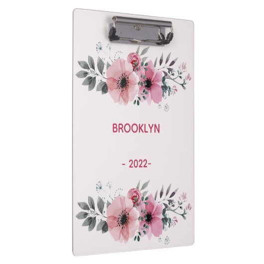 Porte-bloc Fleurs roses modernes (Swatch)