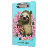 Porte-bloc Fleurs roses parentes (Gauche)
