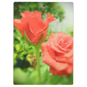 Porte-bloc Fleurs Roses romantiques (Dos)