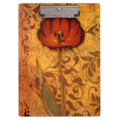 Porte-bloc Fleurs rouges I (Devant)