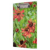 PORTE-BLOC FLEURS ROUGES RUDBECKIA (Gauche)