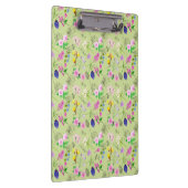 Porte-bloc Fleurs sauvages d'aquarelle délicats sur vert (Swatch)