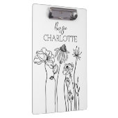Porte-bloc Fleurs sauvages dessinées à la main simplement Nur (Swatch)
