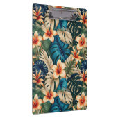 Porte-bloc Fleurs tropicales au feuillage bleu et vert (Swatch)