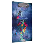 Porte-bloc Fleurs tropicales, colibri, papillon et étoiles (Swatch)