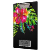 Porte-bloc Fleurs tropicales de couleur vive feuilles d'hibis (Gauche)