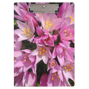 Porte-bloc Fleurs tropicales roses et jaunes