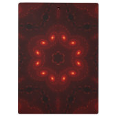 Porte-bloc Flocon de neige rouge foncé en Bourgogne gothique (Dos)