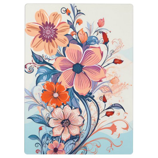 Porte-bloc Floral (Dos)