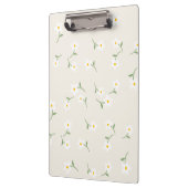 Porte-bloc floral à fond crème Daisy (Gauche)
