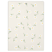 Porte-bloc floral à fond crème Daisy (Dos)