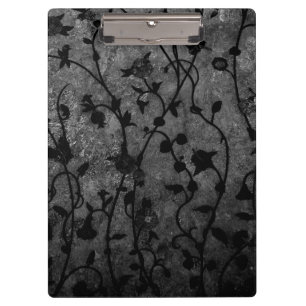 Porte-bloc Floral antique gothique noir et blanc