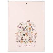 Porte-bloc Floral botanique Fleur sauvage en pressage (Dos)