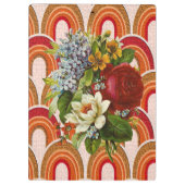 Porte-bloc floral coloré mignon (Dos)