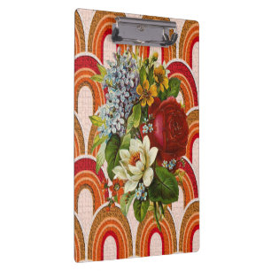 Porte-bloc floral coloré mignon