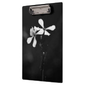 Porte-bloc floral noir et blanc minimaliste (Gauche)