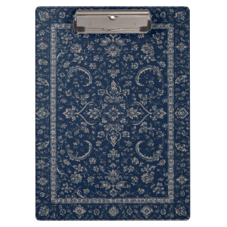 Porte-bloc floral persan bleu marine