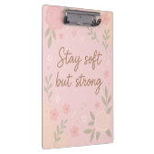 Porte-bloc Floral Pink Inspirational Quote – Stay Soft (Swatch)