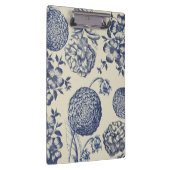 Porte-bloc Flore d'impression florale de fleurs bleues antiqu (Swatch)