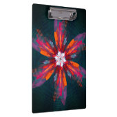 Porte-bloc Flore Mandala Flowers Orange Red Blue Abstract (Swatch)