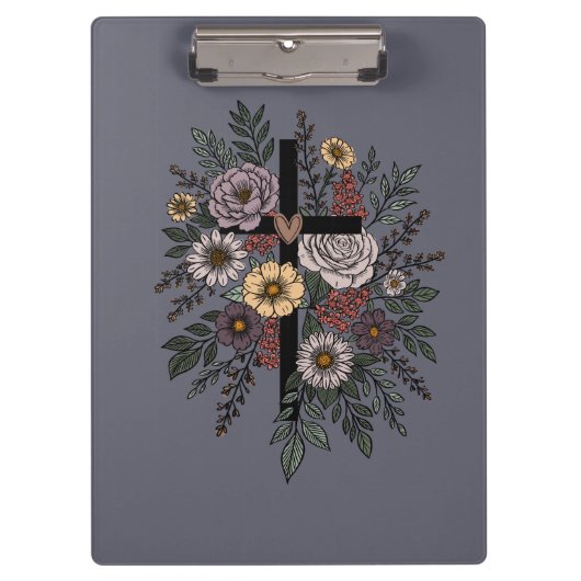 Porte-bloc Foi et fleurs (Devant)
