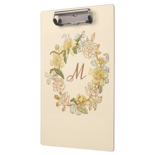 Porte-bloc Foliage Wreath Elopement Moderne Design tendance (Gauche)