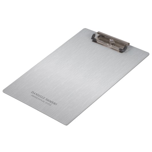 Porte-bloc Fond gris clair personnalisé (Incliné)