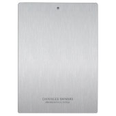 Porte-bloc Fond gris clair personnalisé (Dos)