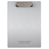 Porte-bloc Fond gris clair personnalisé (Devant)
