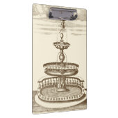 Porte-bloc Fontaine de cour avec chérub ornemental (Swatch)