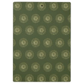 Porte-bloc Forest | Golden Zinnia Flower Medallions (Dos)