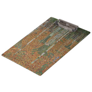 Porte-bloc Forêt de bouleaux par Gustav Klimt, Art Nouveau vi