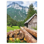 Porte-bloc Forêt du camp de bûcherons à cheval (Dos)