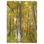 Porte-bloc Forêt du paysage d'automne Feuille Jaune (Dos)