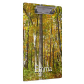 Porte-bloc Forêt du paysage d'automne Feuille Jaune (Swatch)