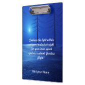 Porte-bloc Forêt esthétique paysage bleu foncé motivation (Gauche)