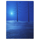 Porte-bloc Forêt esthétique paysage bleu foncé motivation (Dos)
