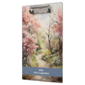 Porte-bloc forêt rose Chemin calme (Gauche)