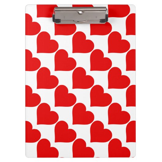 Porte-bloc Forme de cœur rouge amour classique minimalisme (Devant)