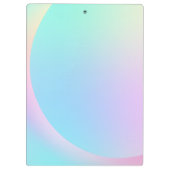 Porte-bloc Forme de dégradé pastel doux arc-en-ciel (Dos)